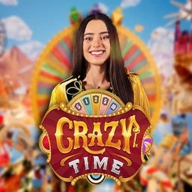 Crazy Time logo by Evolution at God of CasinoCrazy Time