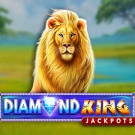 Diamond King Jackpots game by SpinPlay Games – logo hosted on God of Casino