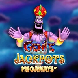 Jackpots logo of Genie Jackpots Megaways from Blueprint Gaming at God of Casino
