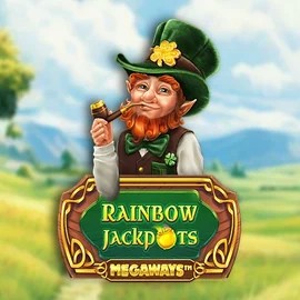 Rainbow Jackpots Megaways logo – Jackpots by Red Tiger Gaming at God of Casino