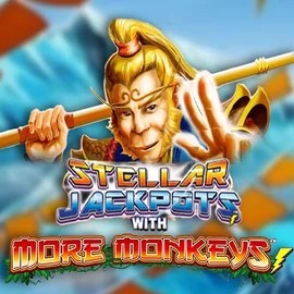 Stellar Jackpots with More Monkeys logo by Lightning Box Game God of Casino